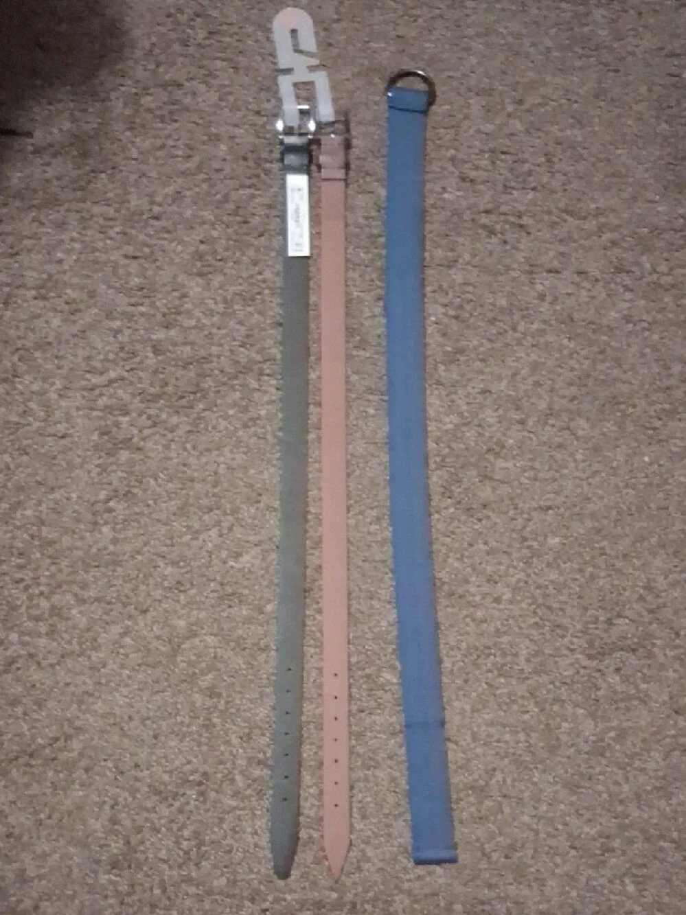 Set of Three Kids Belts elts -Brown, Black & Blue